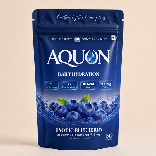 AQUON Exotic Blueberry daily hydration sachets